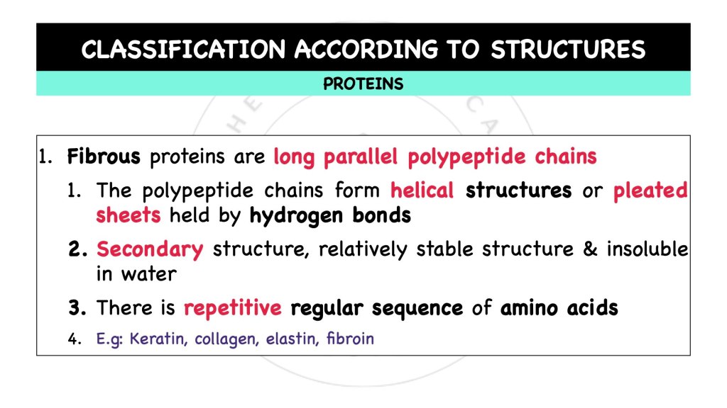 Classification according to composition of proteins. Proteins in STPM Biology Semester 1 Chapter 1