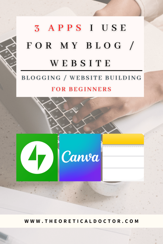 Applications used to build websites and blogs. Blogging or website building for beginners. The Theoretical Doctor.