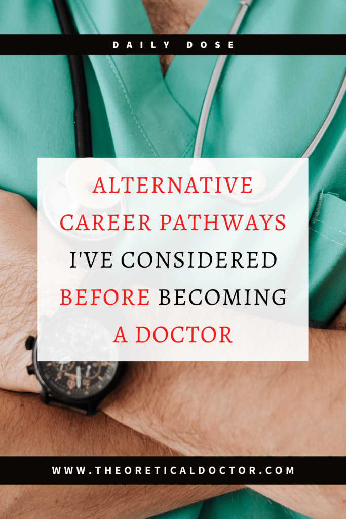 Alternative Career Pathways I've Considered Before Becoming A Doctor. Article written by Dr. Jewel Nambiar