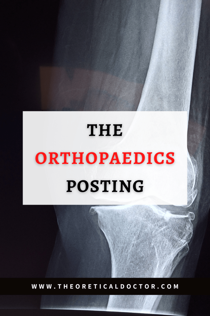 The Orthopaedics Posting - Housemanship Diaries. Article written by Dr Jewel Nambiar