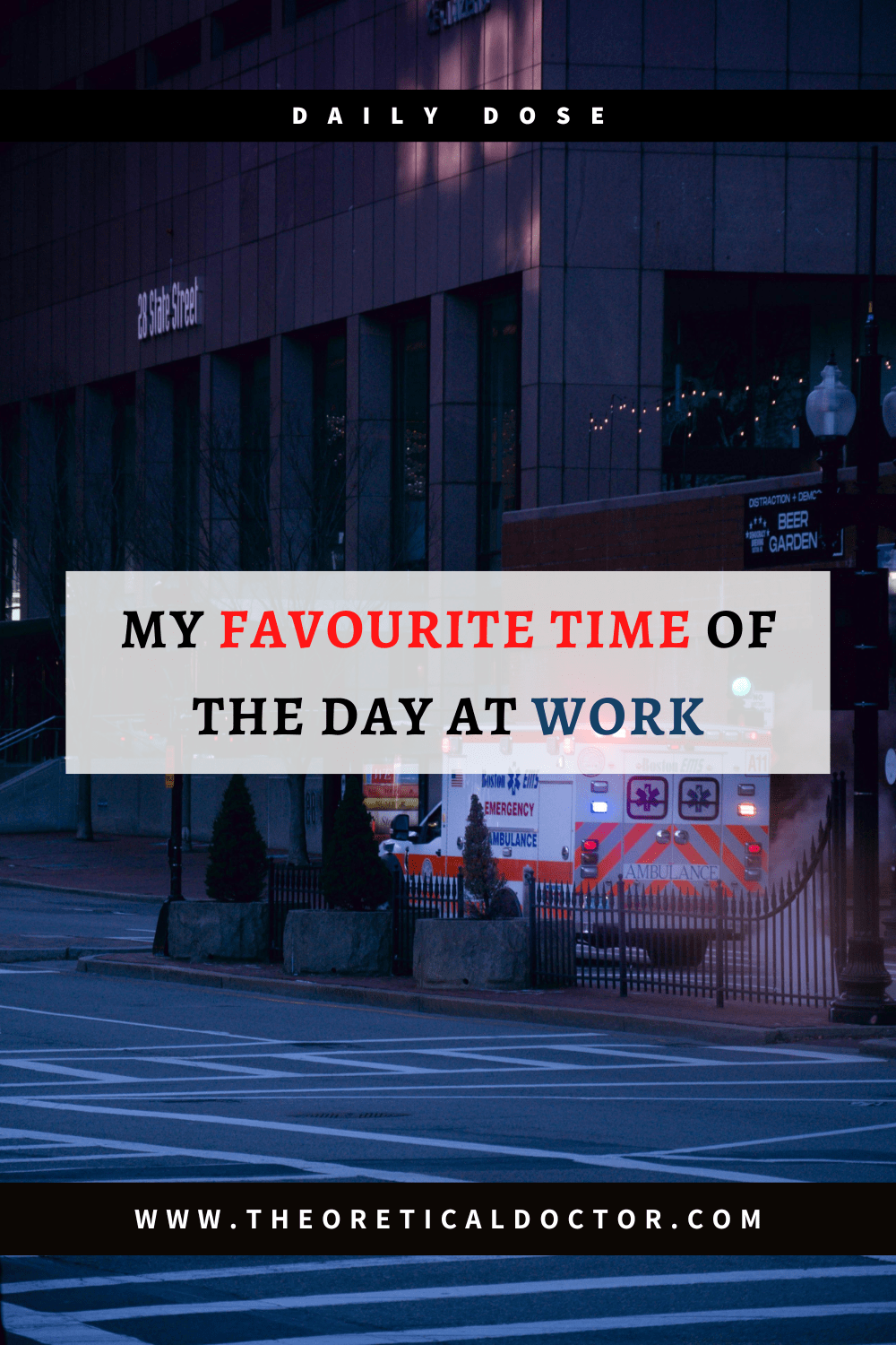 My Favourite Time Of The Day At&nbsp;Work