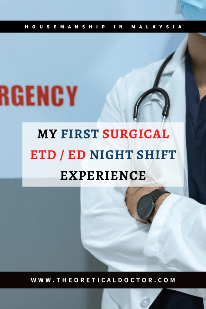 An article regarding my first night shift working as a House Officer in the ETD in my fourth posting, The Surgical Department.

Article written by Dr Jewel Nambiar.