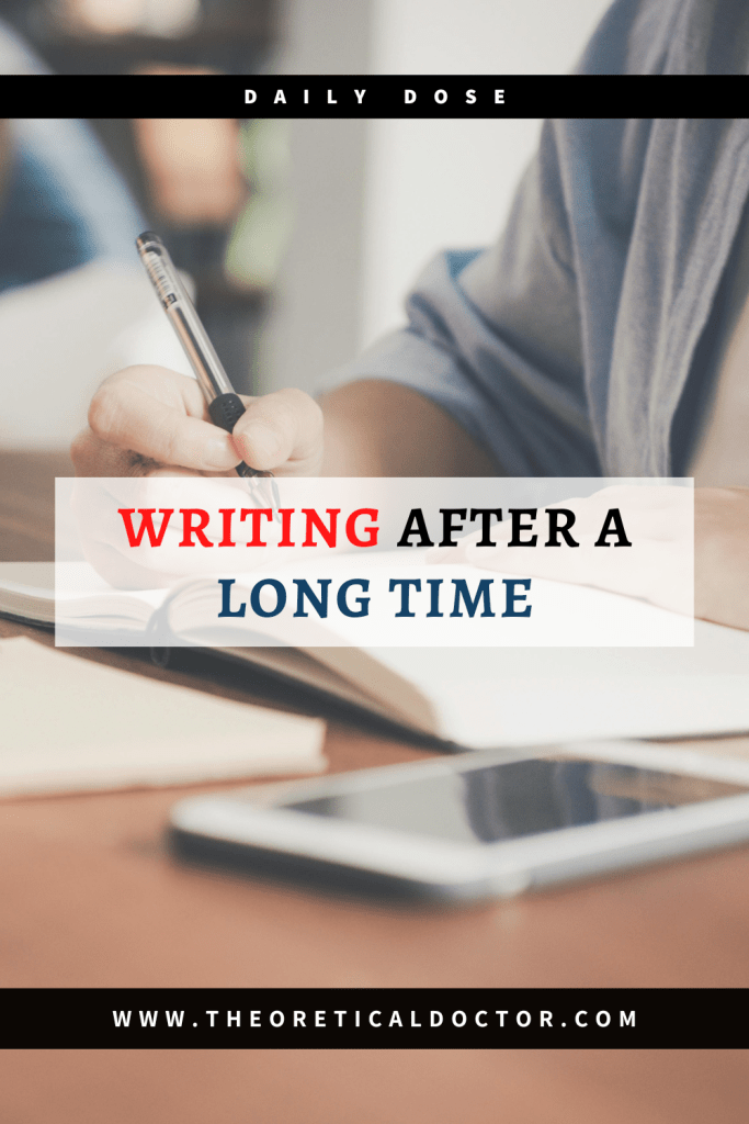 A short reflection back in November 2024 when I started writing again.

Article written by Dr Jewel Nambiar.